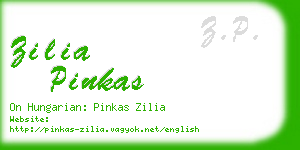 zilia pinkas business card